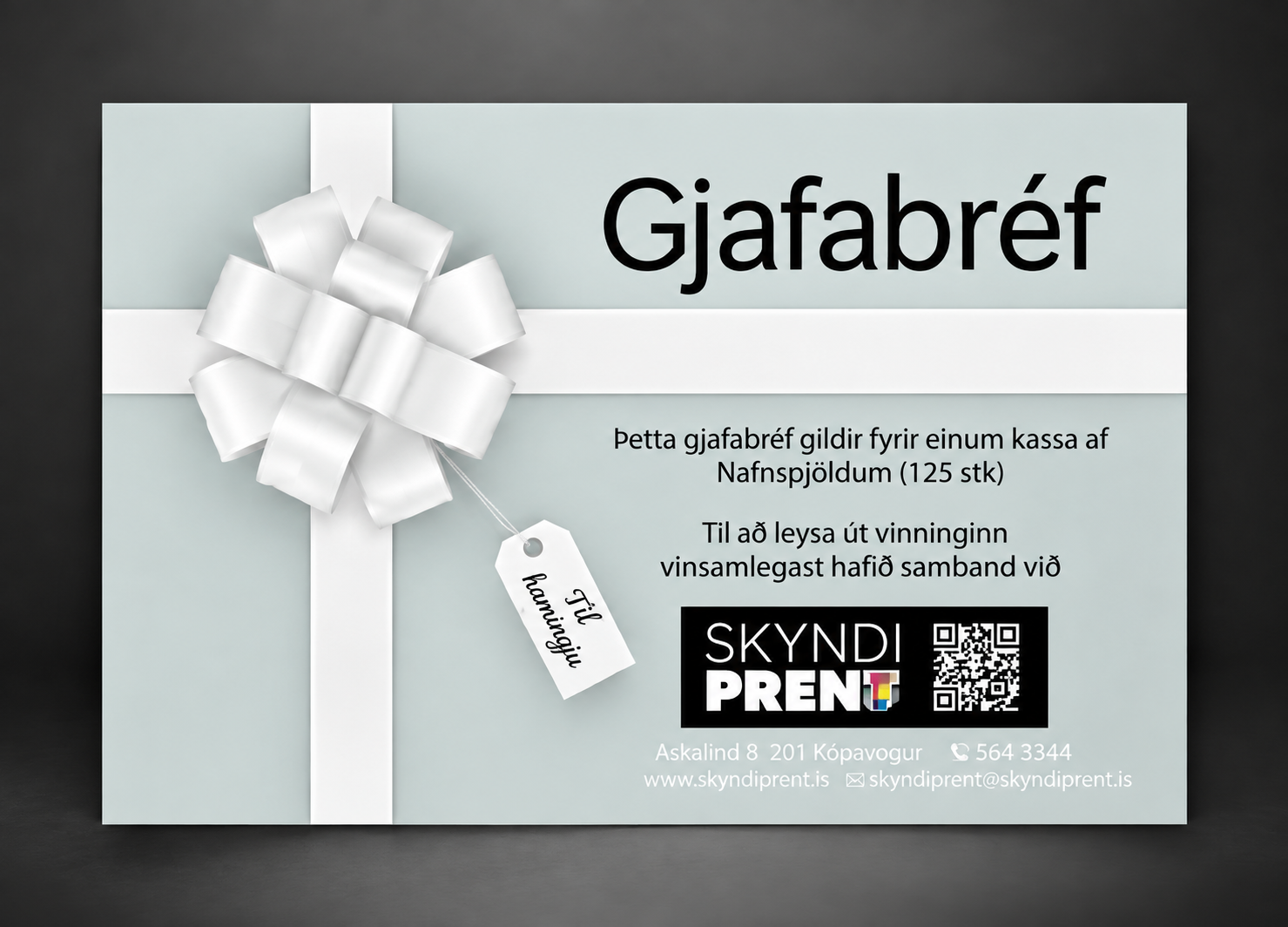 Gjafabréf Skyndiprent