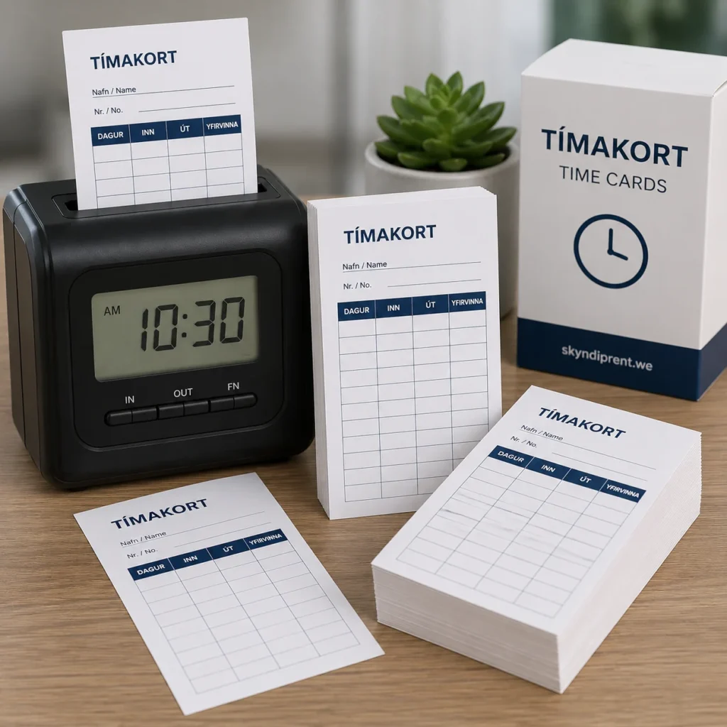 Tímakort